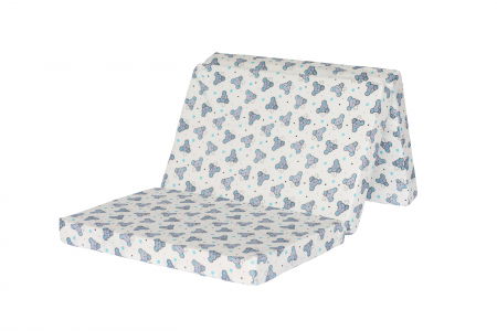 Oktató játékok - Saltea pliabila din spuma, cu husa detasabila din bumbac imprimat si geanta de transport 120 x 60 x 6 cm