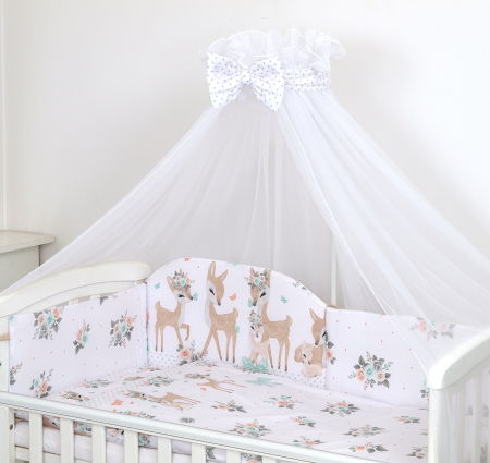 Oktató játékok - Baldachin din tul, Funda cu buline, imprimeu funda cu buline, Amy 300x160 cm