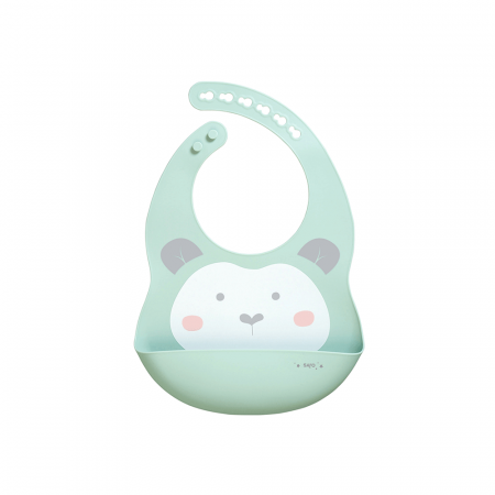 Oktató játékok - Baveta din silicon cu buzunar, ajustabila, Sweet  Fun, mint