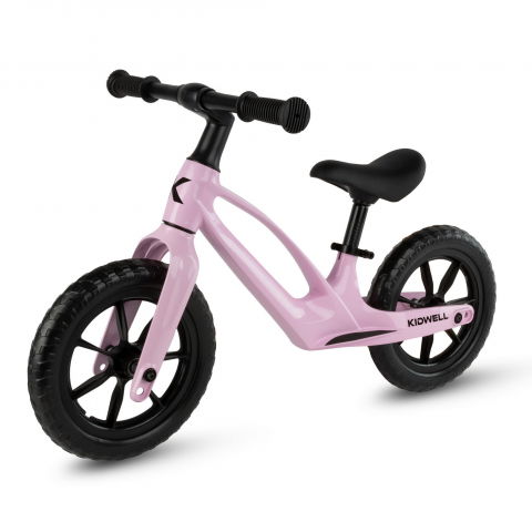 Oktató játékok - Bicicleta de echilibru fara pedale pentru copii, reglabila si roti Eva, ultra-usoara, Vito Pink