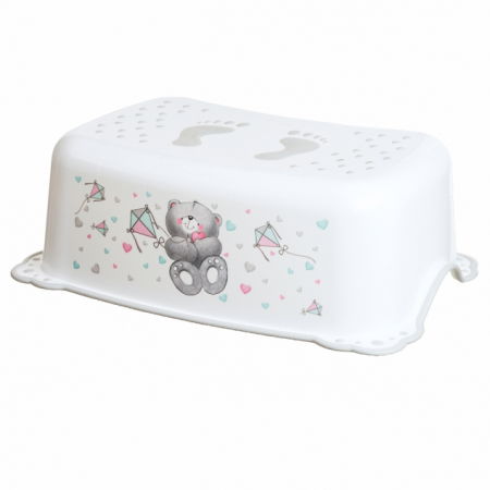 Oktató játékok - Inaltator baie, antiderapant, Bear Alb, Maltex Baby