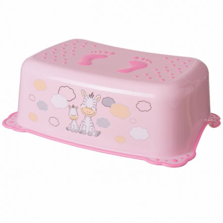 Oktató játékok - Inaltator baie, antiderapant, Zebra Light Pink, Maltex Baby