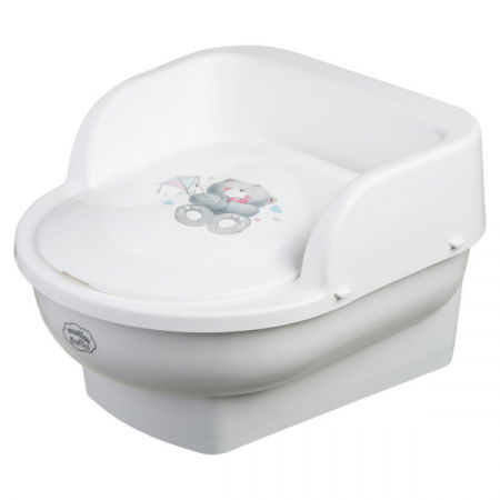 Oktató játékok - Olita copii, mini toaleta, recipient detasabil, Bear Alb, Maltex Baby