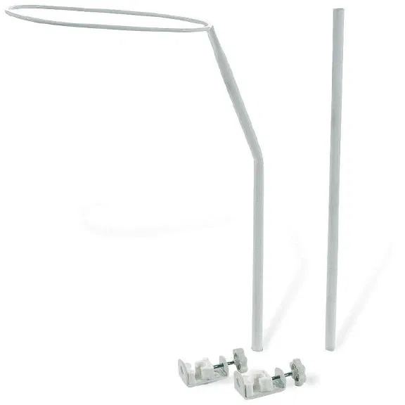 Oktató játékok - Suport prindere baldachin universal pentru patut bebe din lemn, 153 h cm