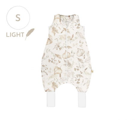 Oktató játékok - Sac de dormit cu picioare, bumbac 1 Tog, Light Boho, S, 1-3 ani