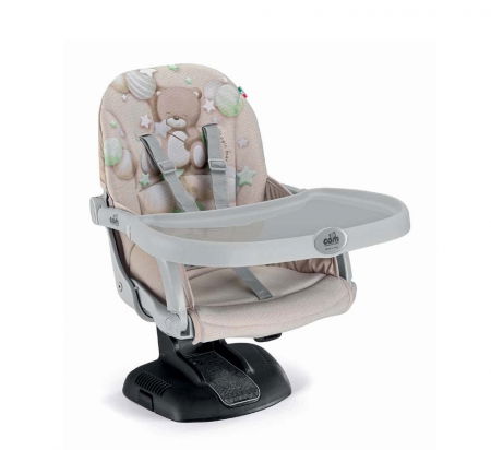 Oktató játékok - Scaun de Masa CAM   Seat Idea, Inaltime Ajustabila, Varsta 6-36 luni, Pliabil, Centura de Siguranta in 5 Puncte, Bej - gri