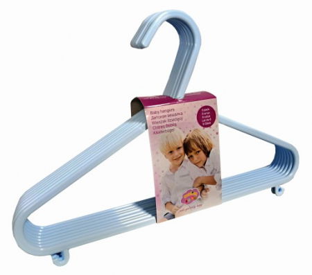 Oktató játékok - Set 8 umerase pentru haine bebe, Light Blue, Maltex Baby