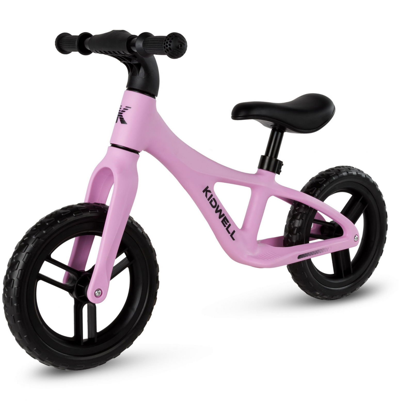 Oktató játékok - Bicicleta de echilibru fara pedale pentru copii, reglabila si roti Eva, ultra-usoara, Jogo Pink
