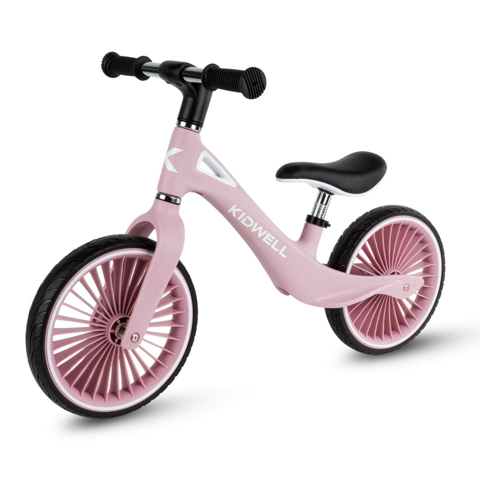 Oktató játékok - Bicicleta de echilibru fara pedale pentru copii, sa reglabila, 2 ani+, Nix Pink, Kidwell