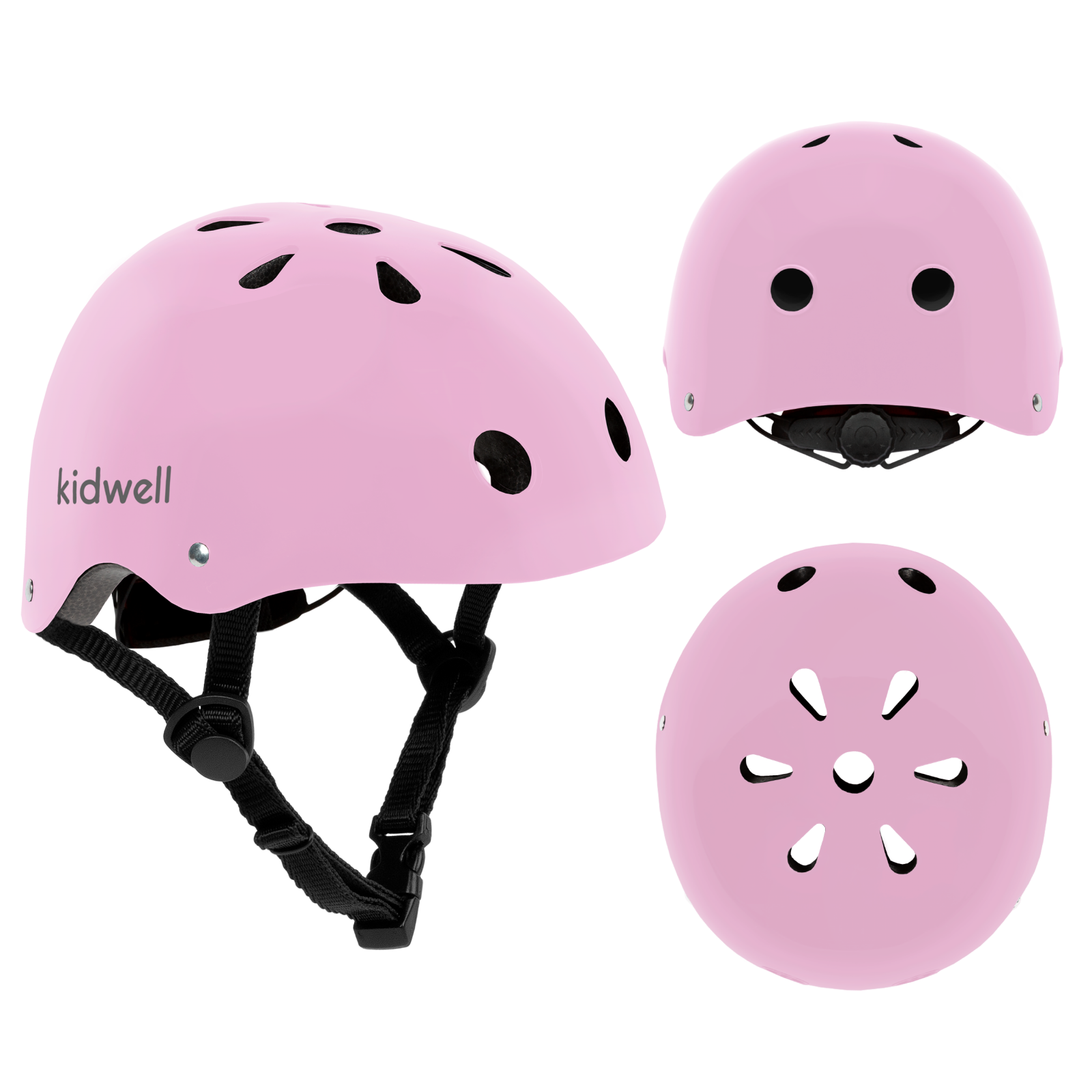 Oktató játékok - Casca de protectie pentru copii, sistem de reglare, S, 48-52 cm, 1 an+, Pink, Kidwell