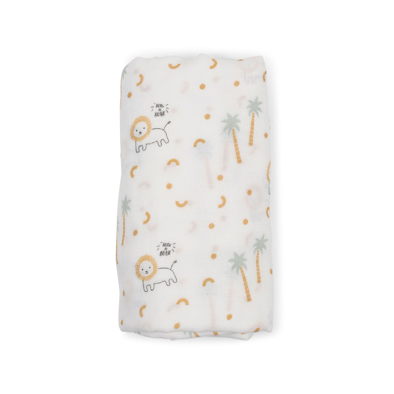 Oktató játékok - Muselina din bumbac si bambus, Scutec sau paturica multifunctionala, Nairobi Mustard, 120 x 120 cm