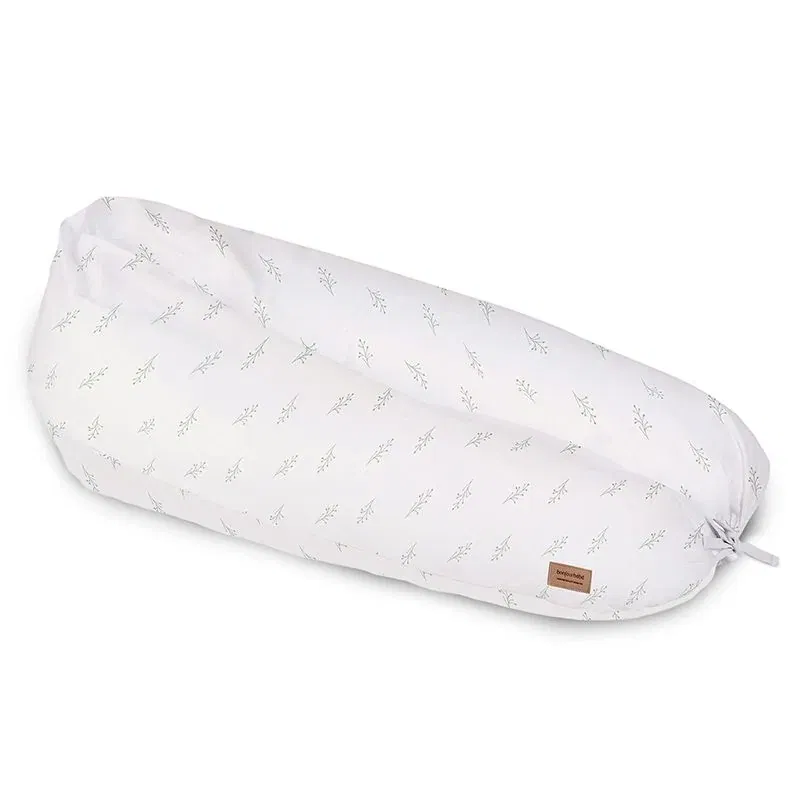 Oktató játékok - Perna pentru gravide si alaptare, husa detasabila din bumbac 100%, 190 cm, Spring Cottage Hunter Green