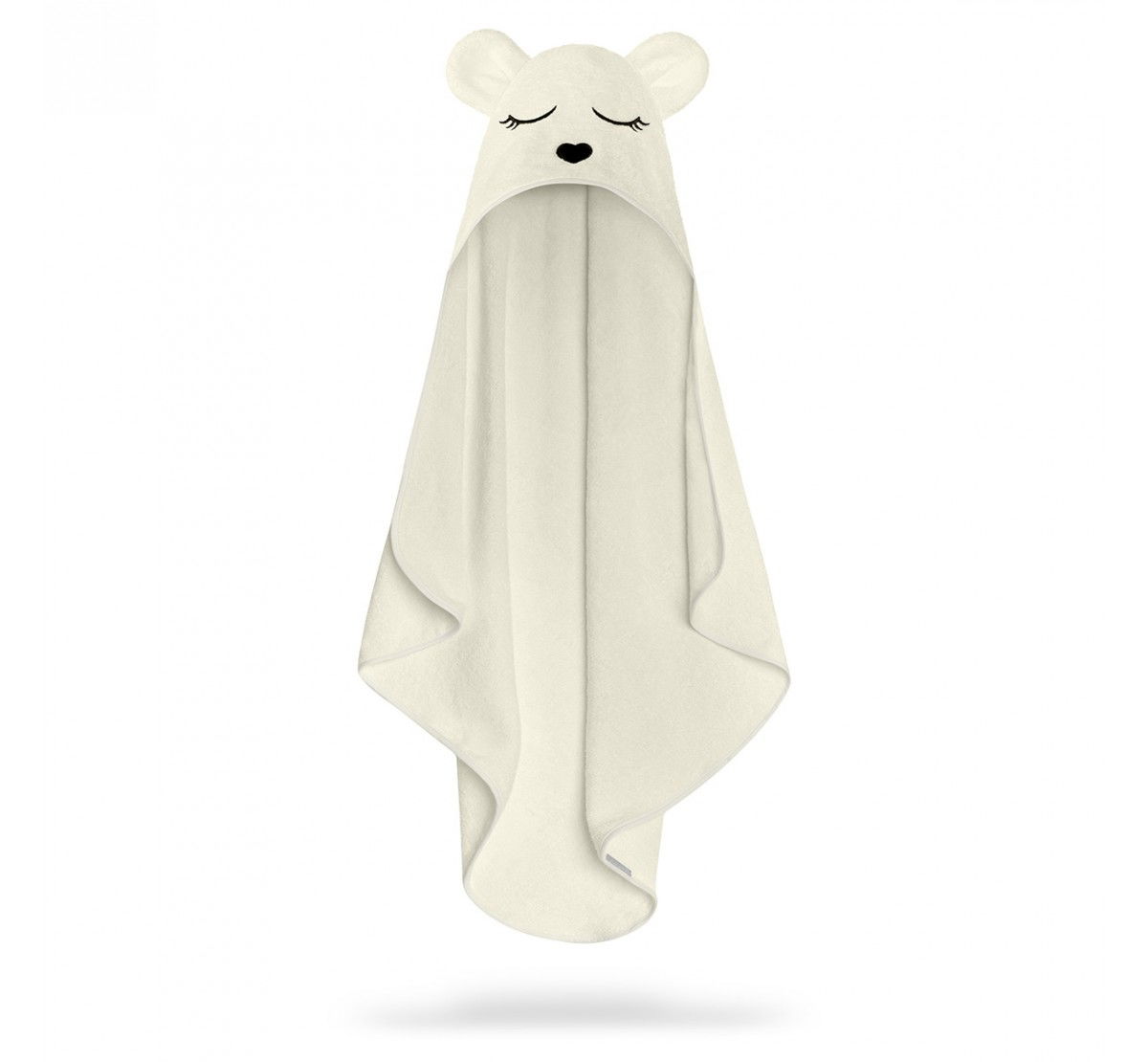 Oktató játékok - Prosop din fibra de bambus cu gluga pentru bebelusi si copii, Teddy Ecri, marimea S 85x90cm