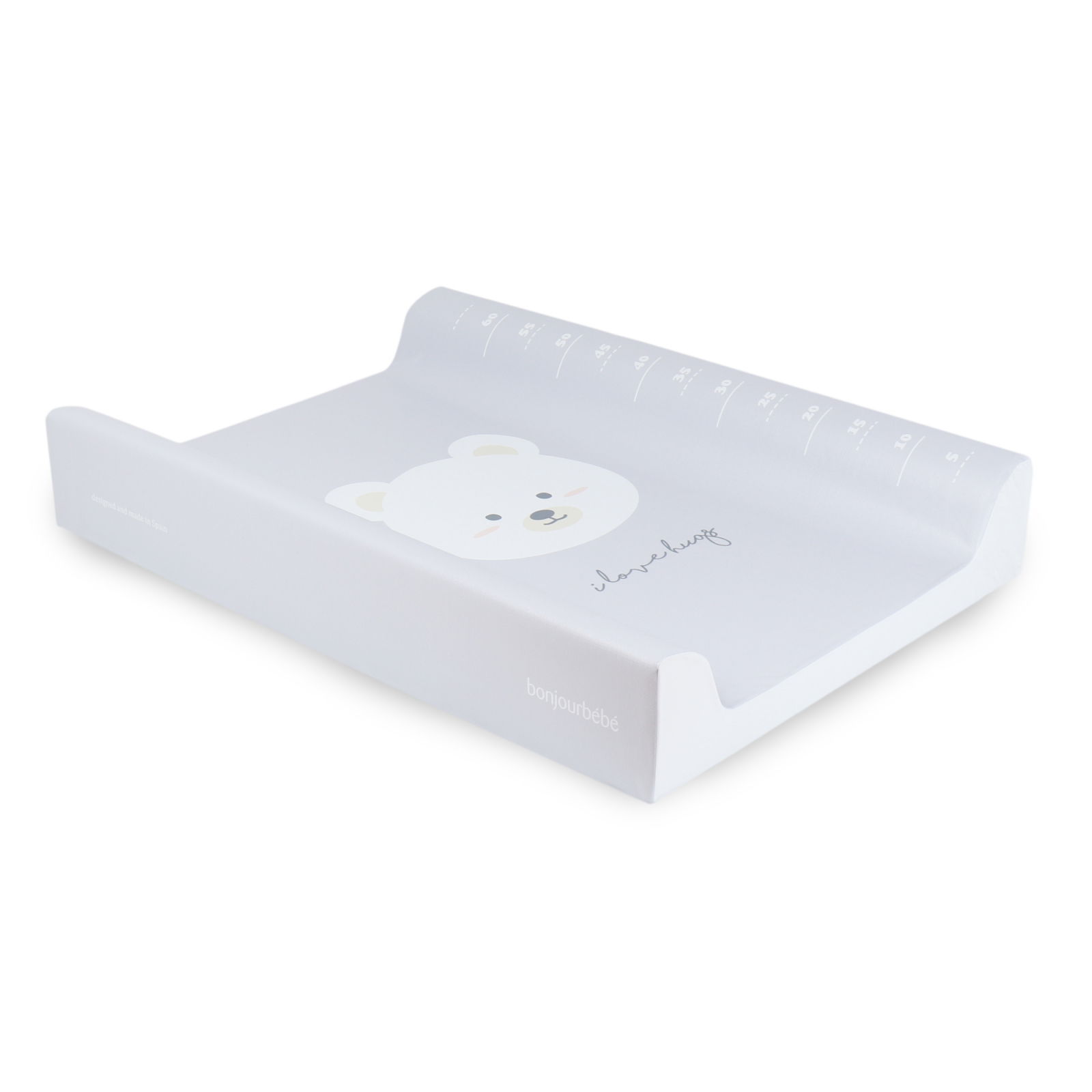 Oktató játékok - Saltea de infasat cu spate intarit si margini de protectie 50x70 cm, Montana Grey