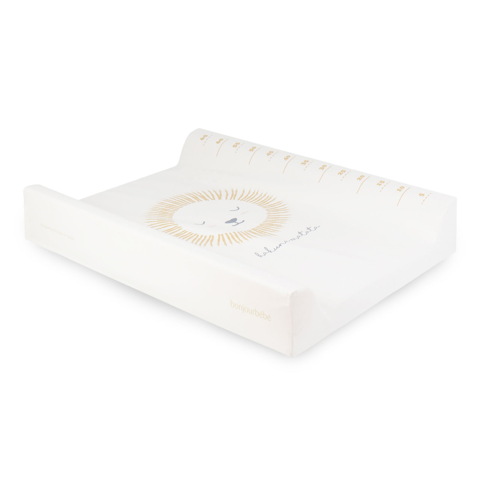 Oktató játékok - Saltea de infasat cu spate intarit si margini de protectie 50x70 cm, Nairobi Mustard