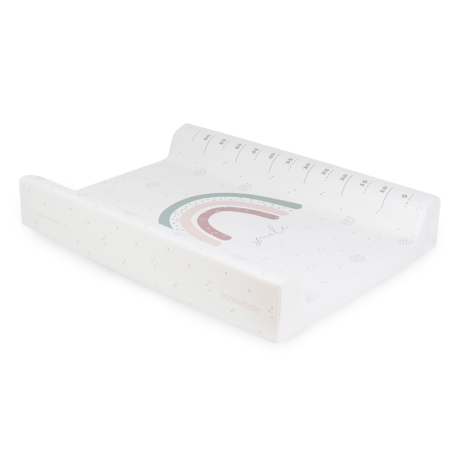 Oktató játékok - Saltea de infasat cu spate intarit si margini de protectie 50x70 cm, Rainbow Pink