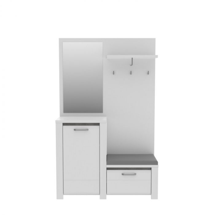 Cuier Hol Aveo 125x200x42 cm Nuanta Alb [3]