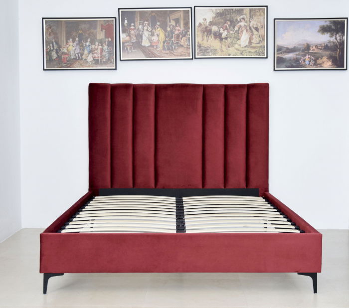 Pat Deja Vu 180x200 cm Tapitat Catifea Magenta [3]