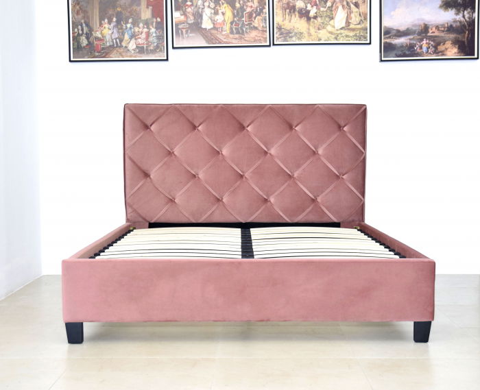 Pat Hypnotic 180x200 cm Tapitat Catifea Roz [2]