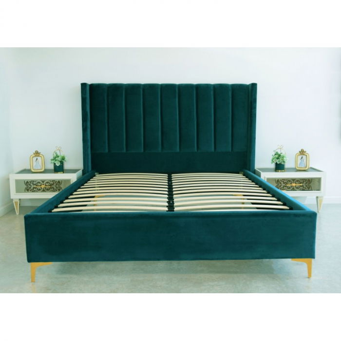 Pat Laguna 160x200 cm Tapitat Catifea Verde [3]