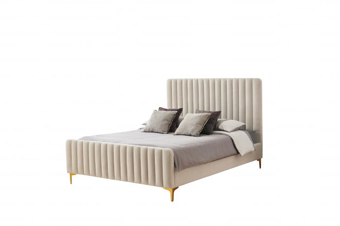 Pat Melissa 160x200 cm Tapitat Catifea Crem [3]