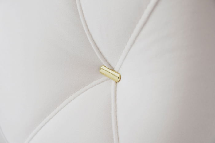 Pat Myra 140x190 cm Tapitat Catifea Nuanta Crem Somiera Inclusa (cod RC80) [6]