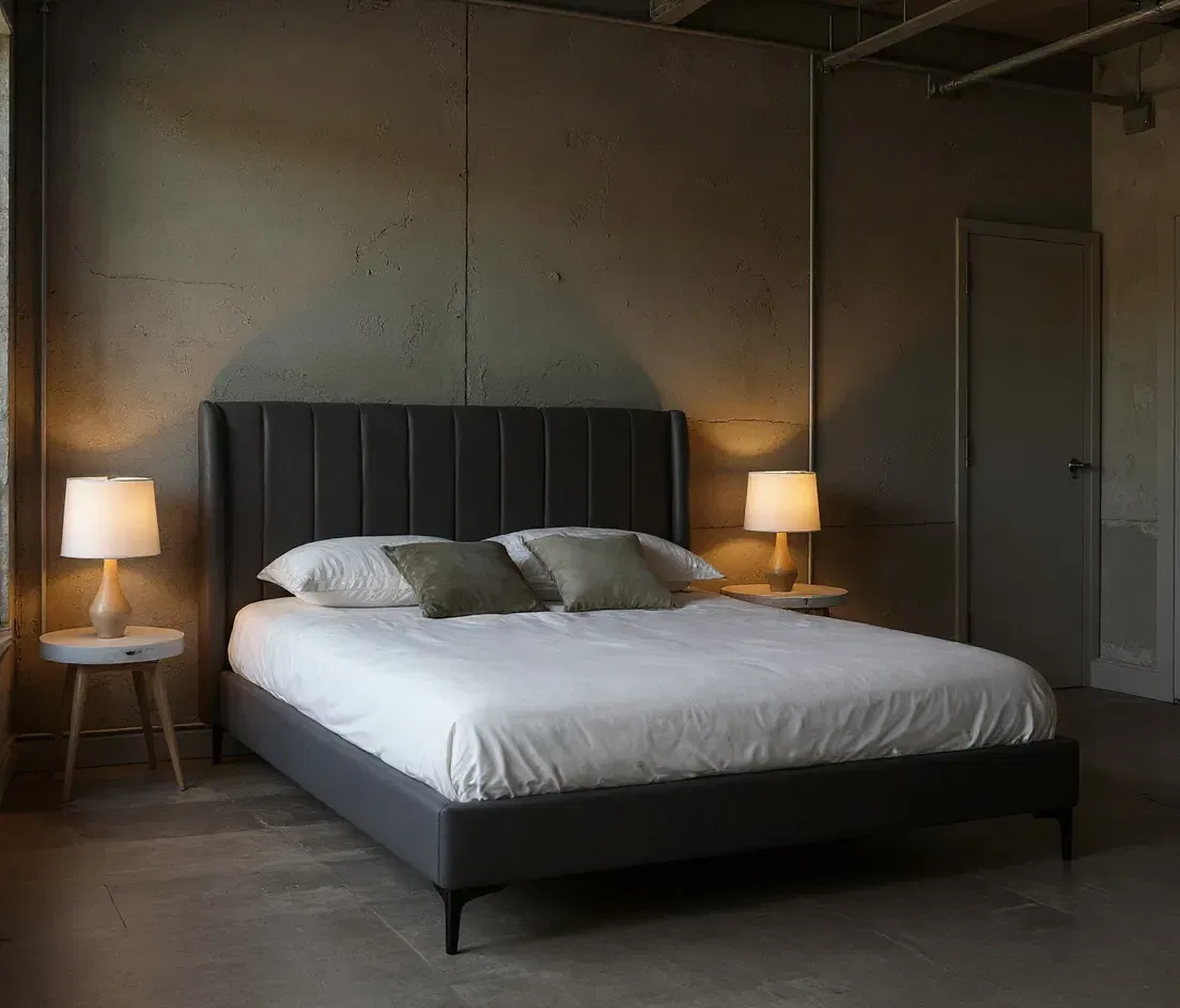 Pat Tossino 160x200 cm Tapitat Catifea Gri Somiera Inclusa (cod L17) [2]