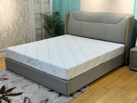 Produse - Saltea ortopedica Wolke Memory Bamboo 140x200x20 cm, husa detasabila cu fermoar, 1 cm spuma memory gel, 19 cm spuma poliuretanica de baza, fermitate medie