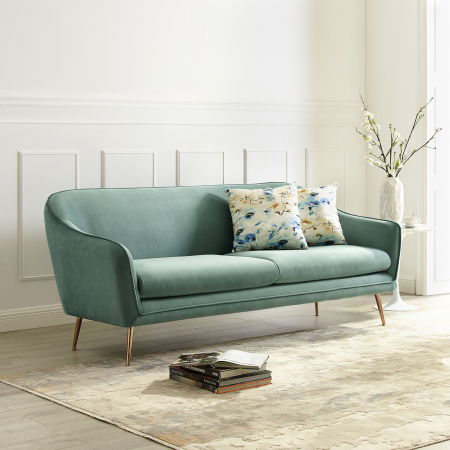 Produse - Canapea Prestige 194x83x86 cm Catifea Turcoaz