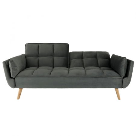 Canapea Rubik 213x77x81 cm Tapiterie Catifea Gri Închis [1]