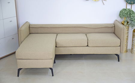 Coltar Hyperion Reversibil Stânga/Dreapta 193x86x136 cm Stofa Bej [6]