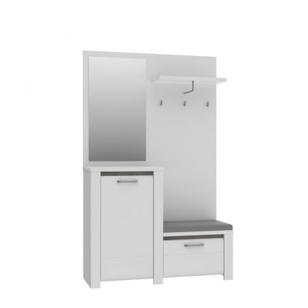 Cuier Hol Aveo 125x200x42 cm Nuanta Alb [1]