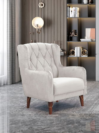 Fotoliu Tapitat Fix 72x98x80 cm Model Melissa Bej [1]