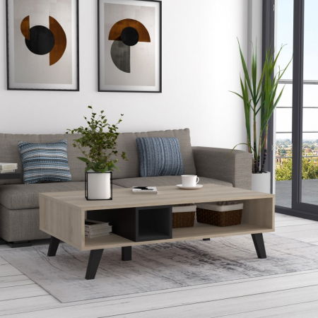 Masa Lora 110x35x65 cm Nuanta Sonoma/Negru