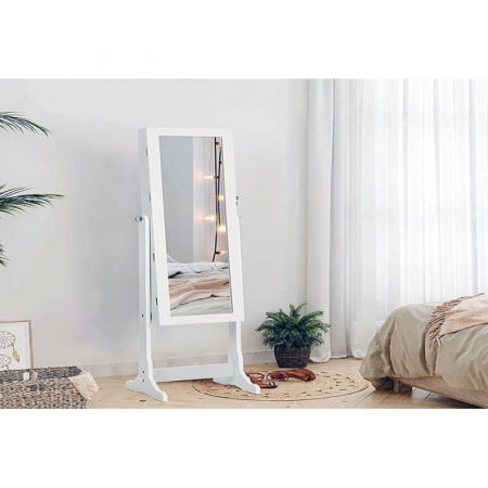 Produse - Oglinda Bijou 42x160x45 cm Nuanta Alb