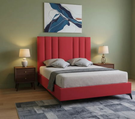 Pat Deja Vu 180x200 cm Tapitat Catifea Magenta [5]