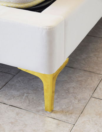 Pat Minelli 160x190 cm Tapitat Catifea Nuanta Crem Somiera Inclusa (cod RC65) [6]