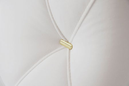 Pat Myra 140x190 cm Tapitat Catifea Nuanta Crem Somiera Inclusa (cod RC80) [5]