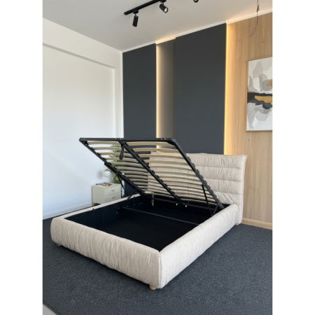 Produse - PAT PRESTIGE 180X200 CU LADA DE DEPOZITARE STOFA BEJ