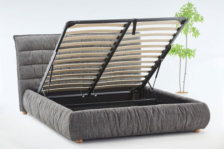 PAT PRESTIGE 180X200 CU LADA DE DEPOZITARE STOFA GRI [4]