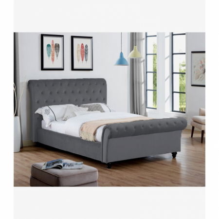 Pat Silver 140x200 cm Tapitat Catifea Gri [1]