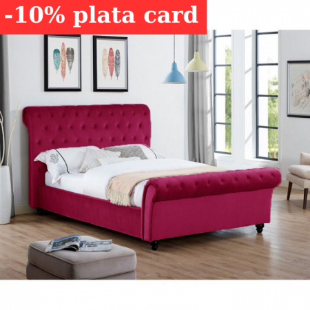 Pat Silver 180x200 cm Tapitat Catifea Magenta [0]