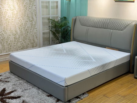 Produse - Saltea ortopedica Wolke Memory 160x200x15 cm, husa detasabila cu fermoar, 2 cm spuma memory gel, 13 cm spuma poliuretanica de baza, fermitate medie