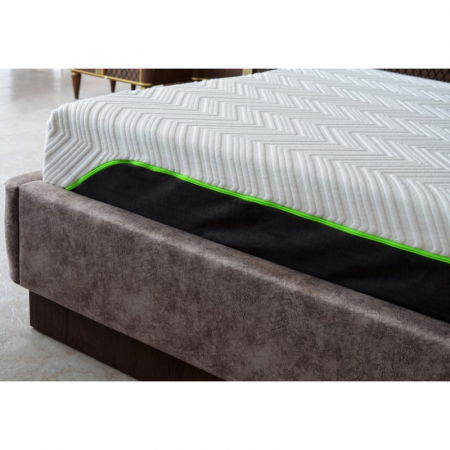 Saltea ortopedica Wolke Memory Active Cooling Gel, 160x200x25cm, cu spuma poliuretanica cu memorie, hipoalergenica, antibacterian, fermitate medie [4]