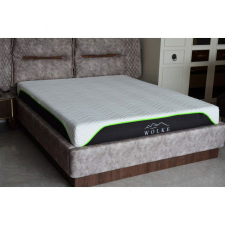 Produse - Saltea ortopedica Wolke Memory Active Cooling Gel, 180x200x25cm, cu spuma poliuretanica cu memorie, hipoalergenica, antibacterian, fermitate medie