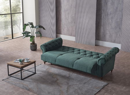 Set 3+2+1 Ibiza Lada Depozitare Tapitat Catifea Verde [3]