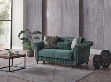 Set 3+2+1 Ibiza Lada Depozitare Tapitat Catifea Verde [4]