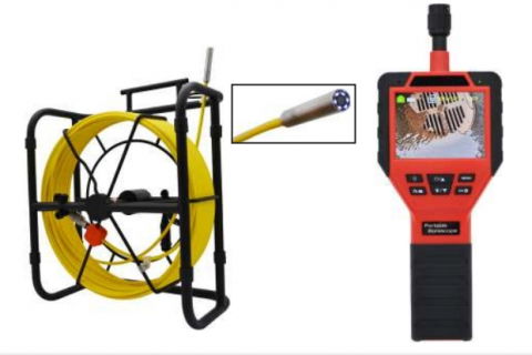 Video inspectie si proiectoare - Camera de inspectie pentru canalizari cu rola cablu de 20 m
