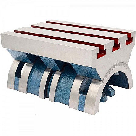 Suporti montaj - Masa inclinabila la 0°-45° stanga sau dreapta cu canelura in T 175 x 250 x 125 mm