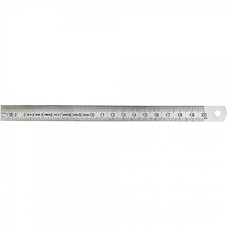 Rigle profesionale - Rigla flexibila din INOX cromat mat 100 mm clasa 2